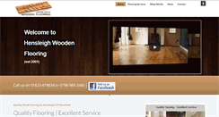 Desktop Screenshot of hensleigh-wooden-flooring.co.uk